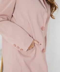 Pink Diamond CLOTHING Kamie Blazer - Blush 15 Pink Diamond CLOTHING Kamie Blazer - Blush