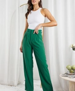 Pink Diamond Kamie Pants - Green CLOTHING