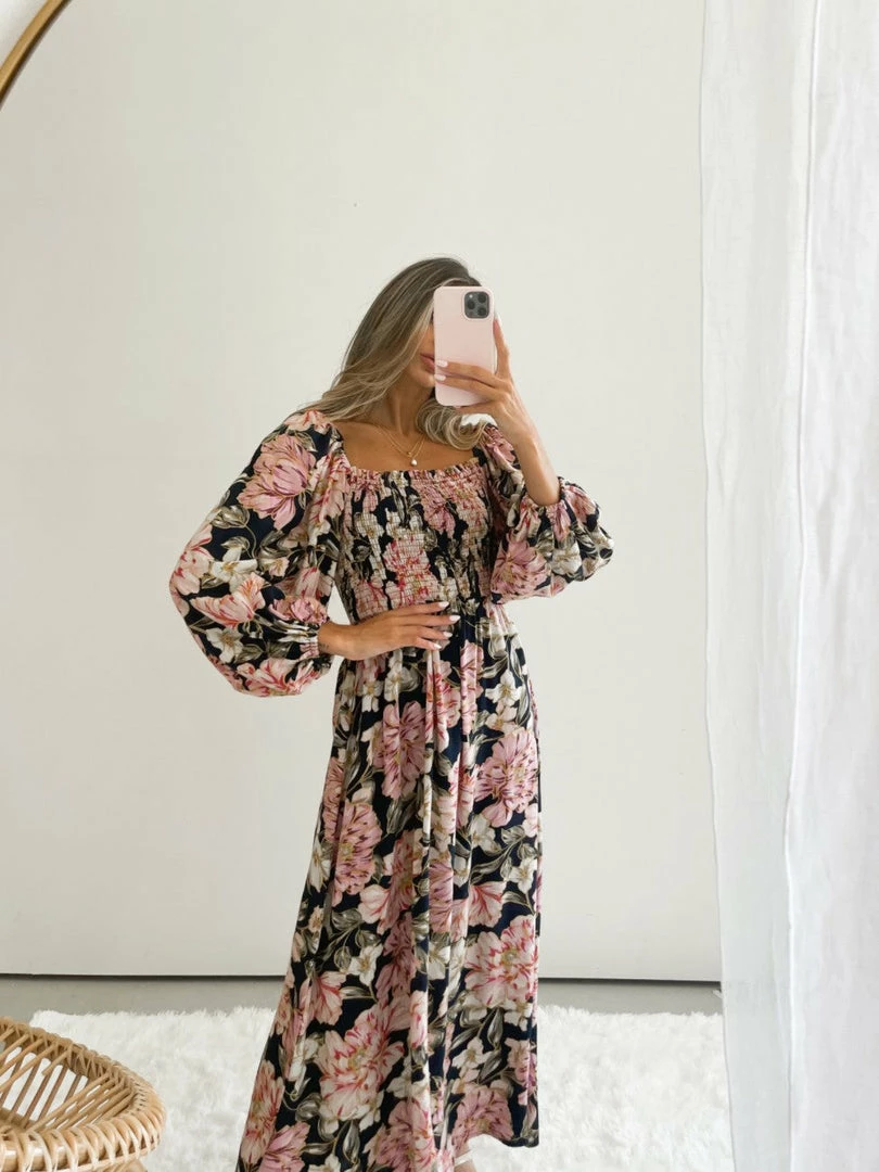 White Closet Karlie Dress - Black Floral DRESSES 8 White Closet Karlie Dress - Black Floral DRESSES