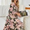White Closet Karlie Dress - Black Floral DRESSES