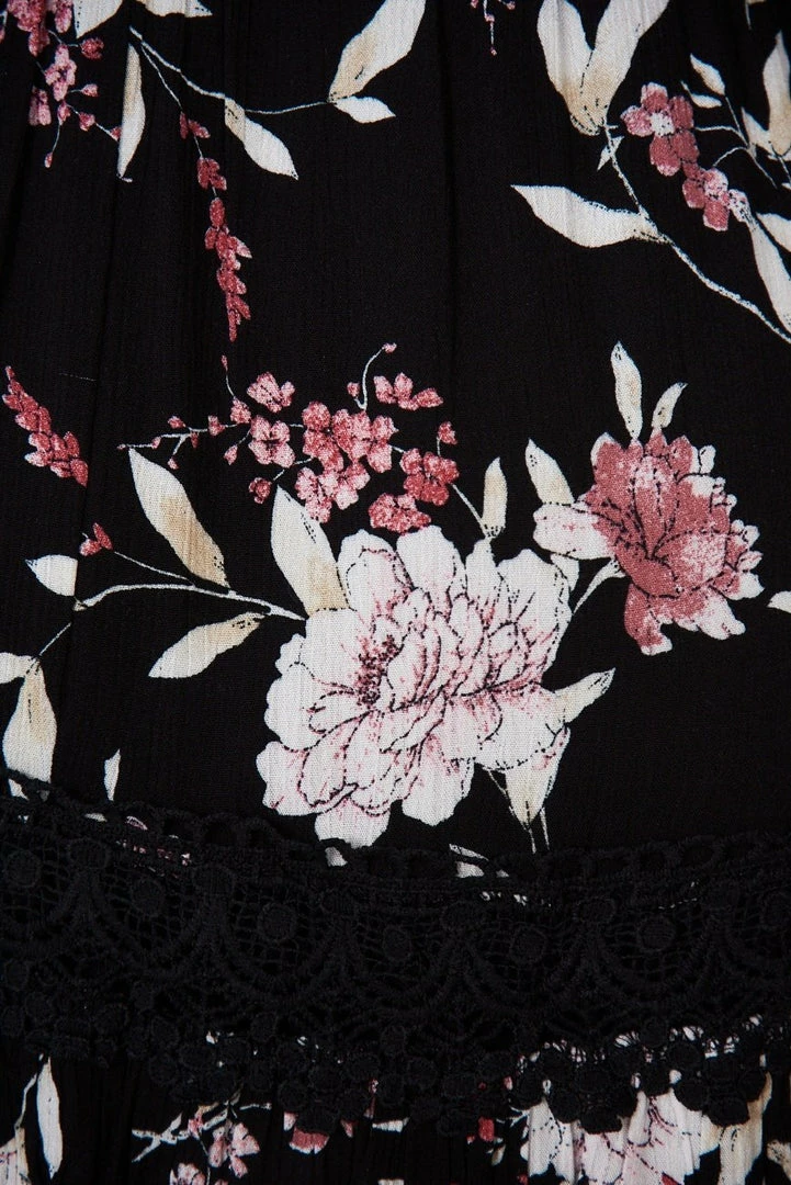 CSA (Lorraine Designs) Keighley Dress - Black Floral DRESSES 7 CSA (Lorraine Designs) Keighley Dress - Black Floral DRESSES