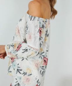 CSA (Lorraine Designs) CLOTHING Keila Top - White Floral