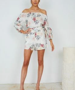 CSA (Lorraine Designs) CLOTHING Keila Top - White Floral