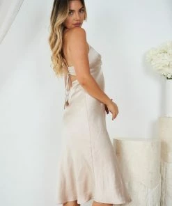 Esther The Label Keke Dress - Champagne DRESSES