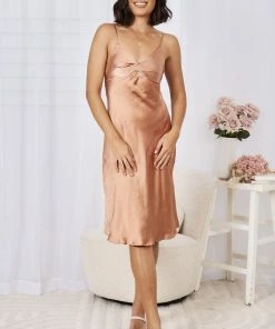 Esther The Label Keke Dress - Rust DRESSES