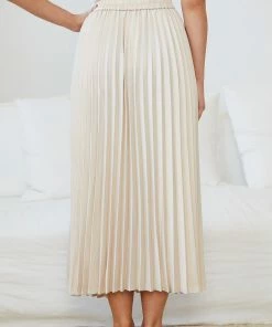 YH & Co (Chloe Yip) Kelaney Skirt - Champagne CLOTHING