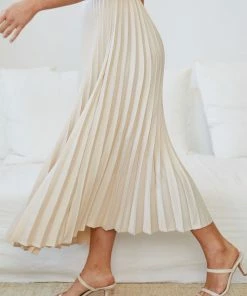 YH & Co (Chloe Yip) Kelaney Skirt - Champagne CLOTHING 11 YH & Co (Chloe Yip) Kelaney Skirt - Champagne CLOTHING