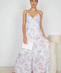 Desire Kerenza Dress - White Print DRESSES