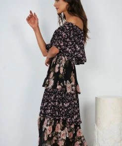 CSA (Lorraine Designs) Kerstin Dress - Black Floral
