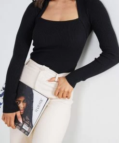 Style State CLOTHING Kevlyn Knit Top - Black