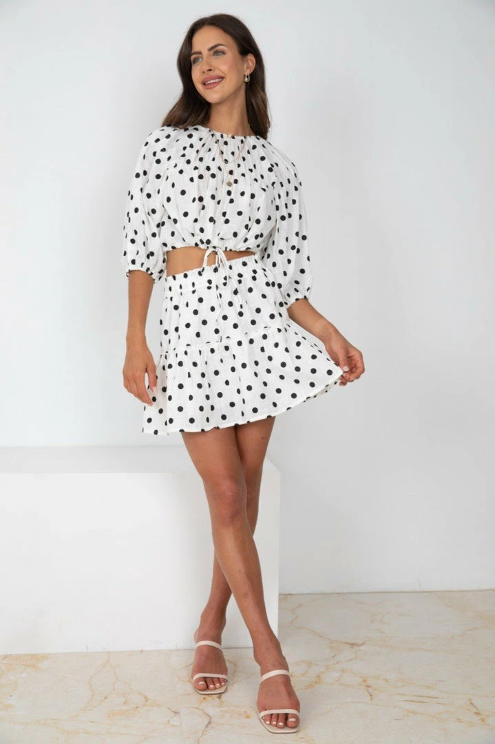 Sassy Hills Fashion Kimberley Top - White Spot 3 Sassy Hills Fashion Kimberley Top - White Spot