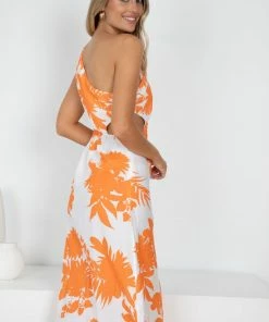 Reverse Kindly Dress - Orange Print DRESSES