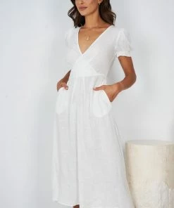 Style Box DRESSES Kiora Dress - White