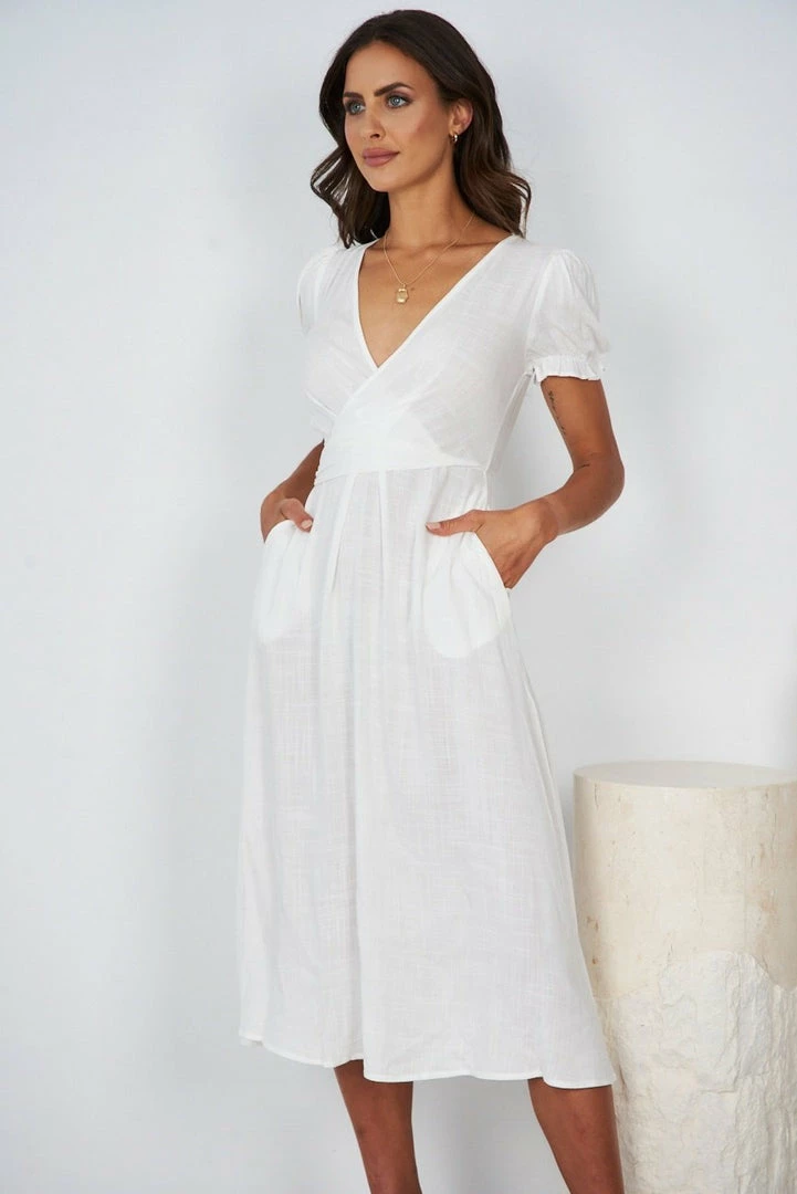 Style Box DRESSES Kiora Dress - White 3 Style Box DRESSES Kiora Dress - White