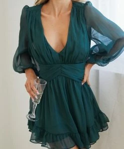 Pink Diamond Kizna Dress - Green DRESSES 12 Pink Diamond Kizna Dress - Green DRESSES