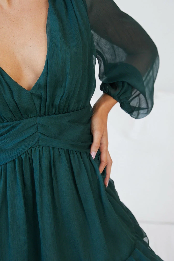 Pink Diamond Kizna Dress - Green DRESSES 9 Pink Diamond Kizna Dress - Green DRESSES