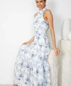 Qtrend Fashion PTY LTD DRESSES Kobi Dress - Blue Floral