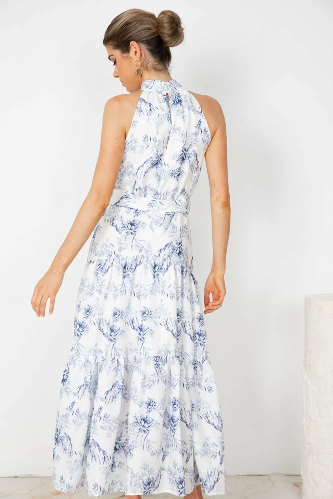 Qtrend Fashion PTY LTD DRESSES Kobi Dress - Blue Floral 5 Qtrend Fashion PTY LTD DRESSES Kobi Dress - Blue Floral