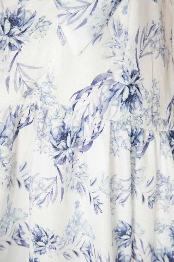 Qtrend Fashion PTY LTD DRESSES Kobi Dress - Blue Floral 7 Qtrend Fashion PTY LTD DRESSES Kobi Dress - Blue Floral