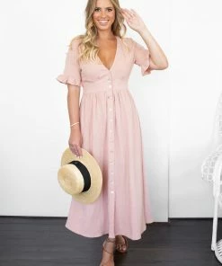 Desire DRESSES Korbela Dress - Nude Pink 10 Desire DRESSES Korbela Dress - Nude Pink
