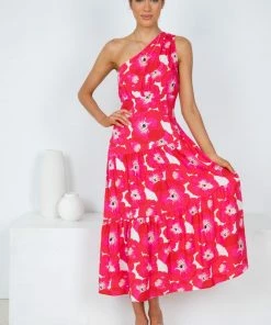 YH & Co (Chloe Yip) Ladonna Dress - Pink Floral DRESSES