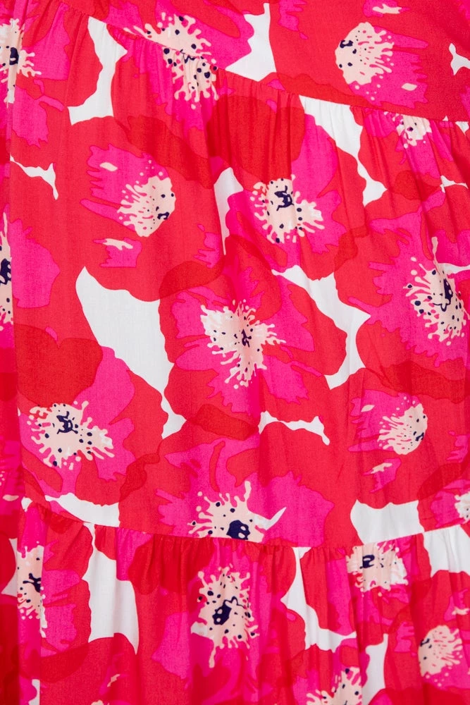 YH & Co (Chloe Yip) Ladonna Dress - Pink Floral DRESSES 7 YH & Co (Chloe Yip) Ladonna Dress - Pink Floral DRESSES