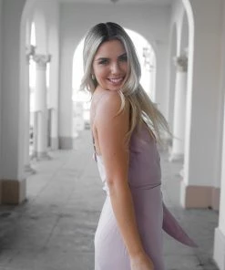 White Closet Laguna Dress - Blush