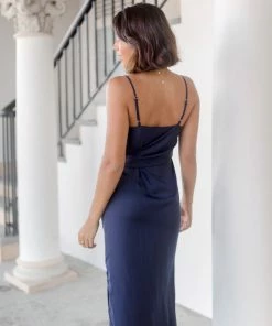 White Closet Laguna Dress - Navy