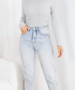 Souvere CLOTHING Lainey Jeans - Light Blue