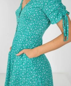 Style Box DRESSES Larkin Dress - Green Print