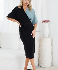 Style Box DRESSES Leanora Dress - Black Multi