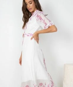 GDS Lenny Dress - White Print DRESSES