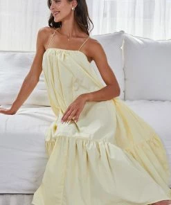 Bubblegum Clothing Letizia Dress - Yellow DRESSES