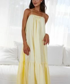 Bubblegum Clothing Letizia Dress - Yellow DRESSES