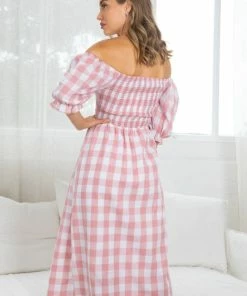 YH & Co (Chloe Yip) DRESSES Lettice Dress - Pink Gingham