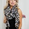 Miracle Fashion Lility Scarf - Beige Print