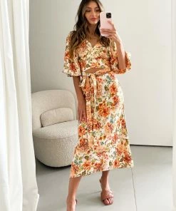 White Closet CLOTHING Lilypad Skirt - Floral Print