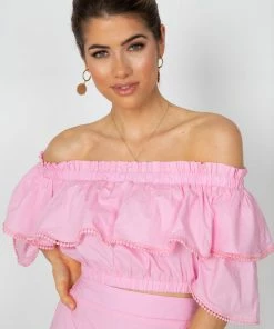 Oscar St CLOTHING Lisea Top - Pink
