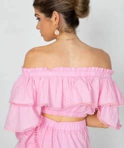 Oscar St CLOTHING Lisea Top - Pink