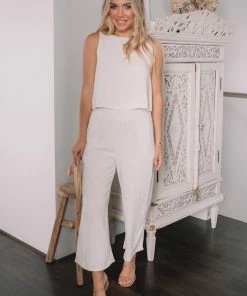 Style Box Lizzo Pants - Oatmeal