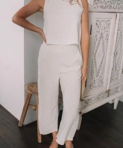 Style Box Lizzo Pants - Oatmeal