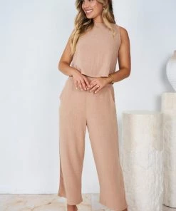 Style Box Lighthouse Pants - Dark Beige