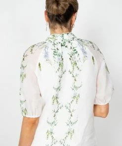 GDS CLOTHING Lorain Blouse - Green Print