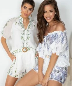 CSA (Lorraine Designs) Lassy Shorts - White Print