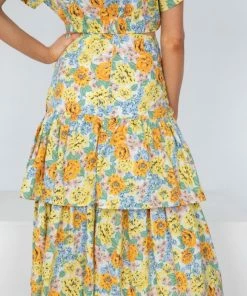 Sassy Hills Fashion Loreta Skirt - Floral Print CLOTHING