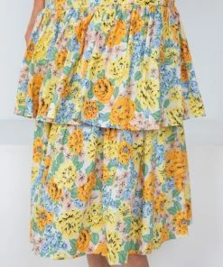 Sassy Hills Fashion Loreta Skirt - Floral Print CLOTHING 12 Sassy Hills Fashion Loreta Skirt - Floral Print CLOTHING