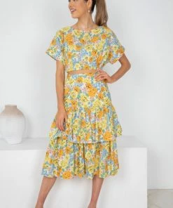 Sassy Hills Fashion CLOTHING Loreta Top - Floral Print