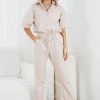 Cesi Fashion Lowry Jumpsuit - Beige