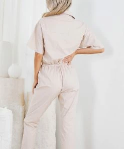 Cesi Fashion Lowry Jumpsuit - Beige