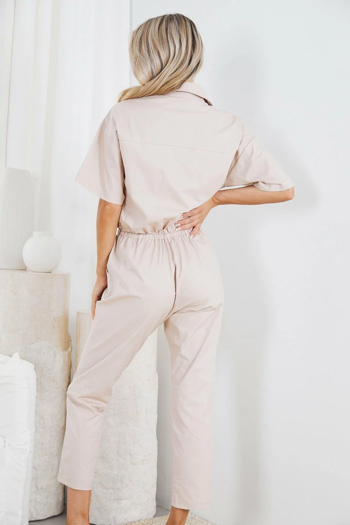 Cesi Fashion Lowry Jumpsuit - Beige 4 Cesi Fashion Lowry Jumpsuit - Beige